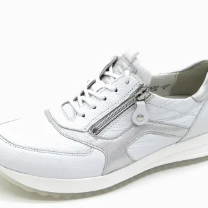 131-01-007 Dames Veterschoenen  Comfort Waldlaufer 752002-201-663 Wit Wijdte H (1410)