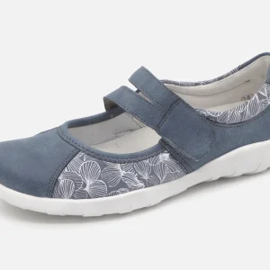 113-75-001 Dames Bandschoenen Mode Remonte R3510-12 Middenblauw Wijdte G (1866)