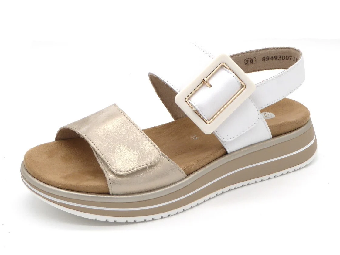 153-11-009 Dames Sandalen Mode Remonte D1J53-80 Lichtbeige (2964) - Afbeelding 2