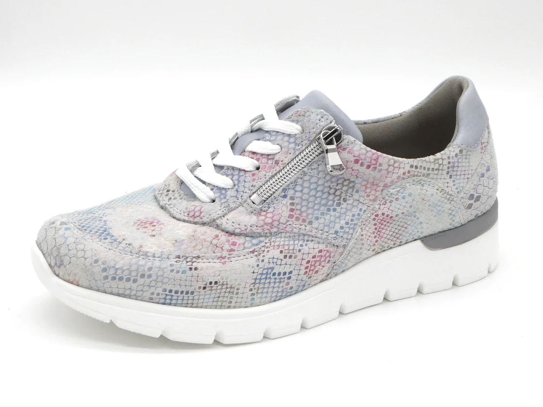 131-51-002 Dames Veterschoenen Comfort Waldlaufer OrthoTritt 626K02-322-299 Combi Kleuren Wijdte K (3501) - Afbeelding 2