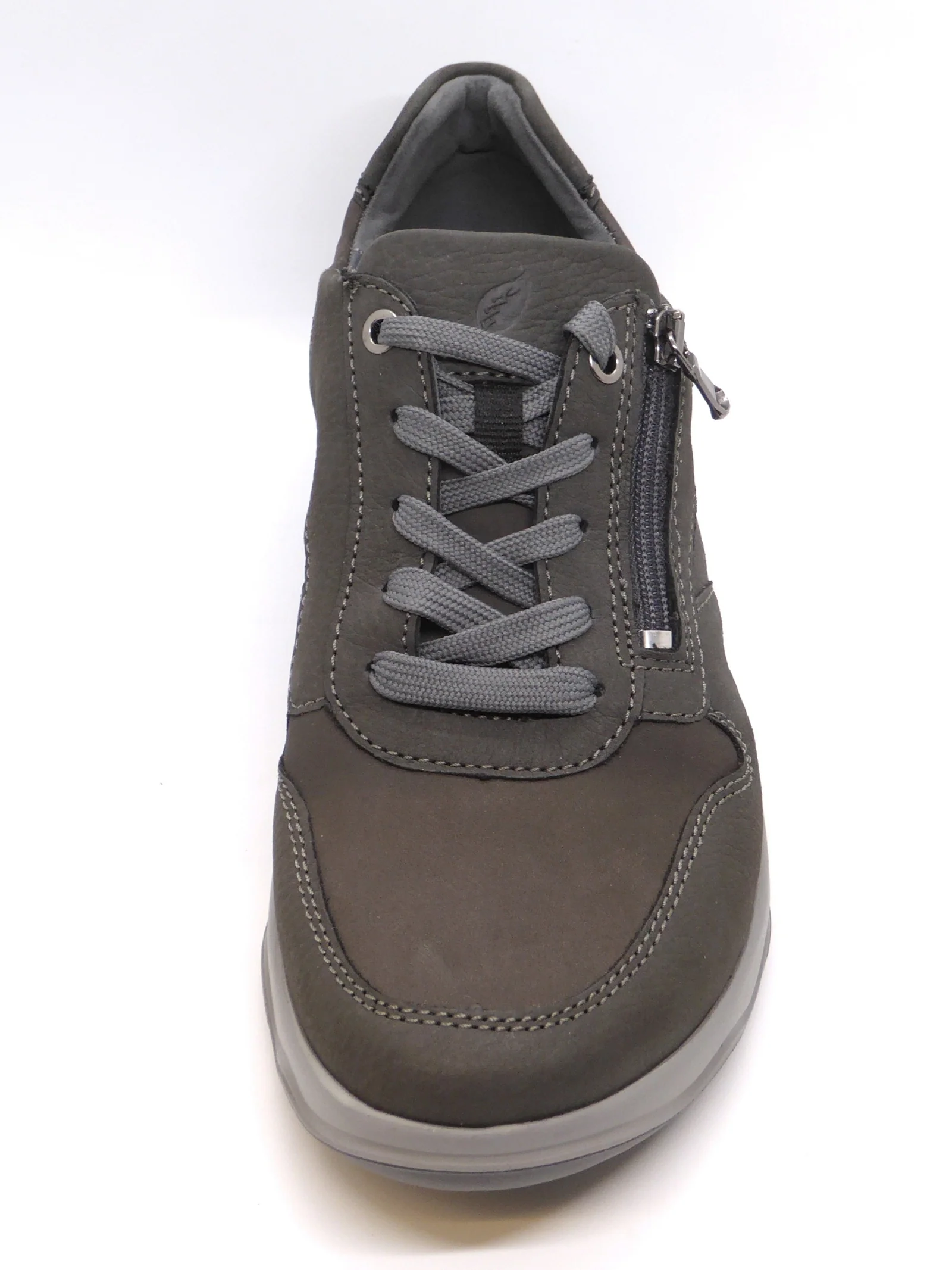 231-89-001 Heren Veterschoenen Comfort Waldlaufer 718006-407-052 Donkergrijs Wijdte H (2335) - Afbeelding 4