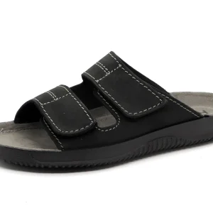 261-99-001 Heren Open Slippers Comfort Rohde 1987-90 Zwart  (1712)