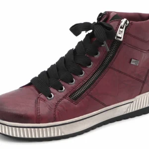 172-35-003 Dames Hoge Schoenen Boot Plat Remonte D0772-36 Middenrood  (3334)