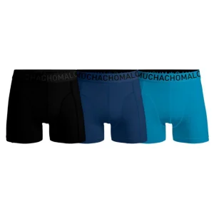 Men 3-Pack Boxer Shorts Microfiber Solid MICROFIB1010-