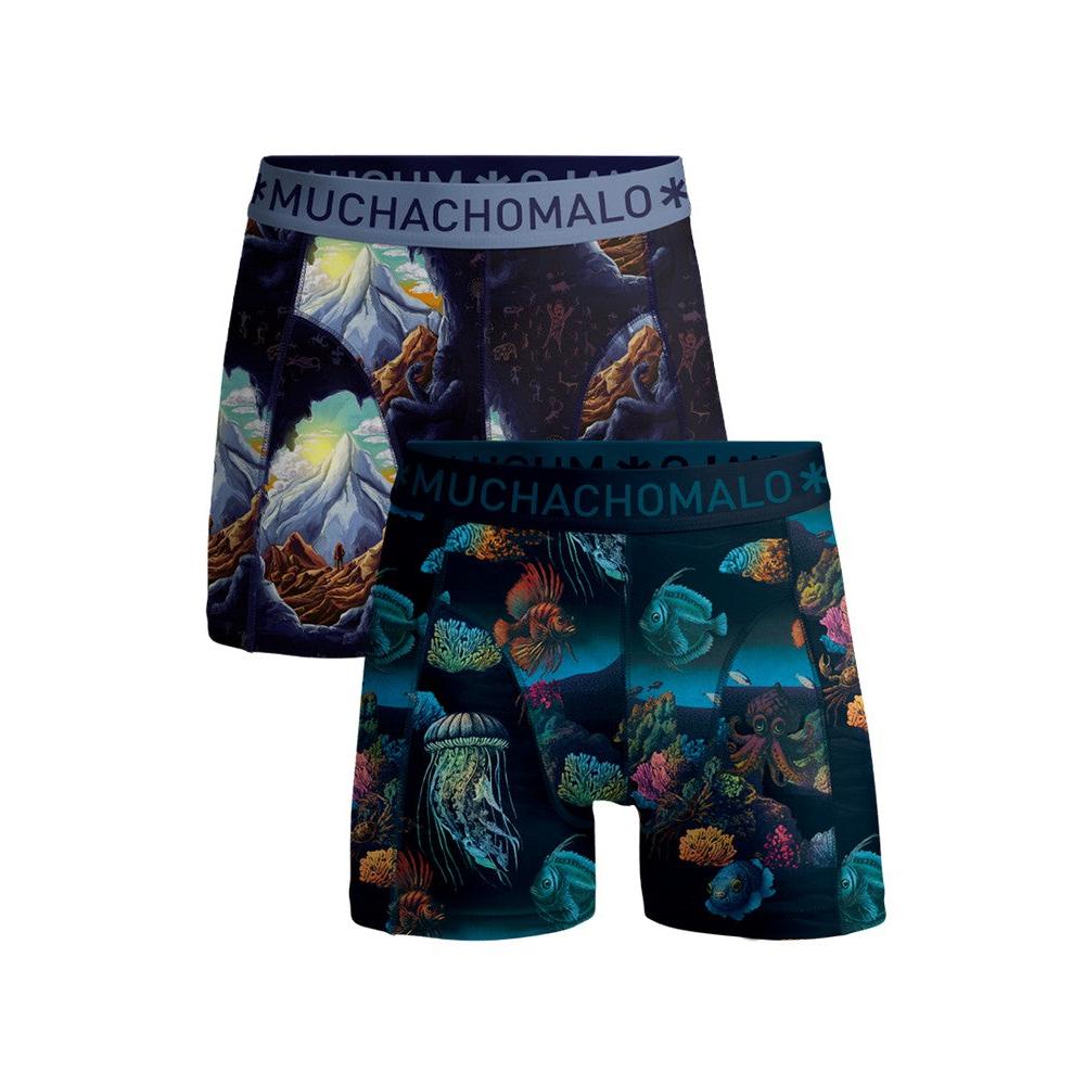 Men 2-Pack Boxershort Boxer Shorts Deep Sea Mounta DEEPSEAMOUNTAINTOPS1010 - Afbeelding 2