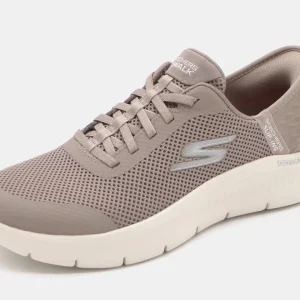 142-19-001 Dames Instappers Sportief Skechers Slip-Ins Go Walk Flex Grand Entry 124836 TPE Donkerbeige  (2673)