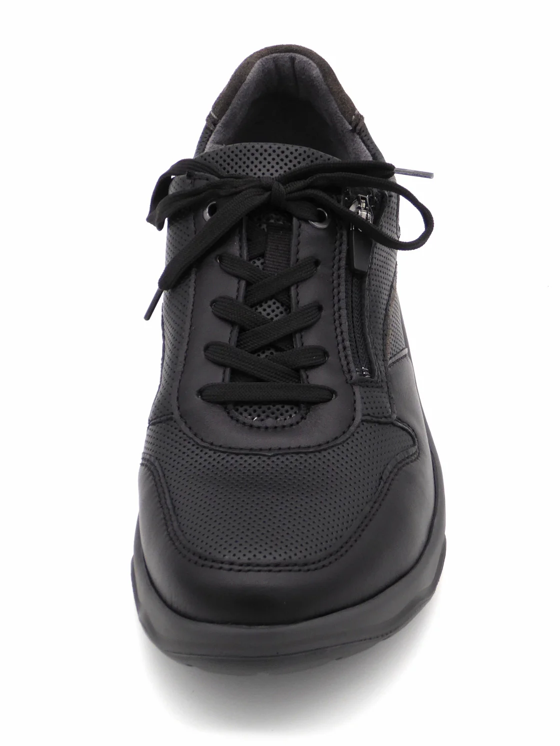 231-99-017 Heren Veterschoenen Comfort Waldlaufer 718006-316-991 Zwart Wijdte H (3307) - Afbeelding 4