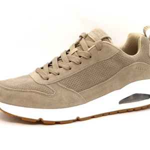 232-19-001 Heren Veterschoenen Sportief Skechers Uno Stand on Air 52456 TPE Donkerbeige  (2398)