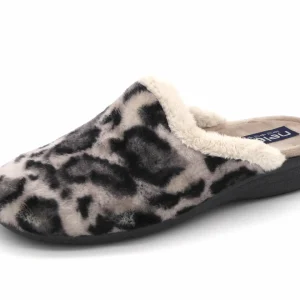 182-85-006 Dames Pantoffel-Muilen Ongevoerd Neles 62423-G Middengrijs  (3463)