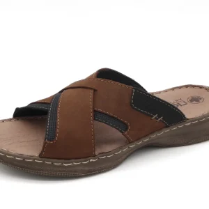 263-25-012 Heren Open Slippers Mode Rieker 21493-22 Middenbruin  (3569)