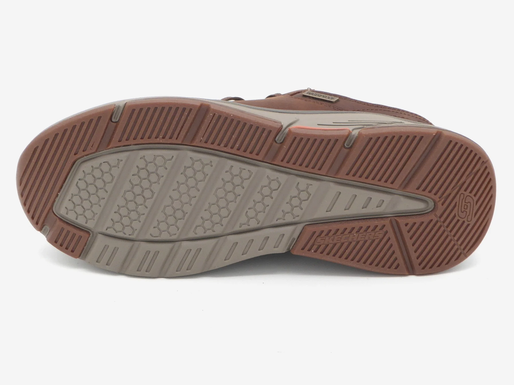 232-25-003 Heren Veterschoenen Sportief Skechers Benago Hombr 210021 CDB Middenbruin (2015) - Afbeelding 5