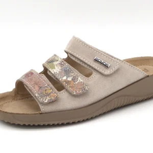 161-15-001 Dames Open Slippers Comfort Rohde 1932-16 Middenbeige  (1595)