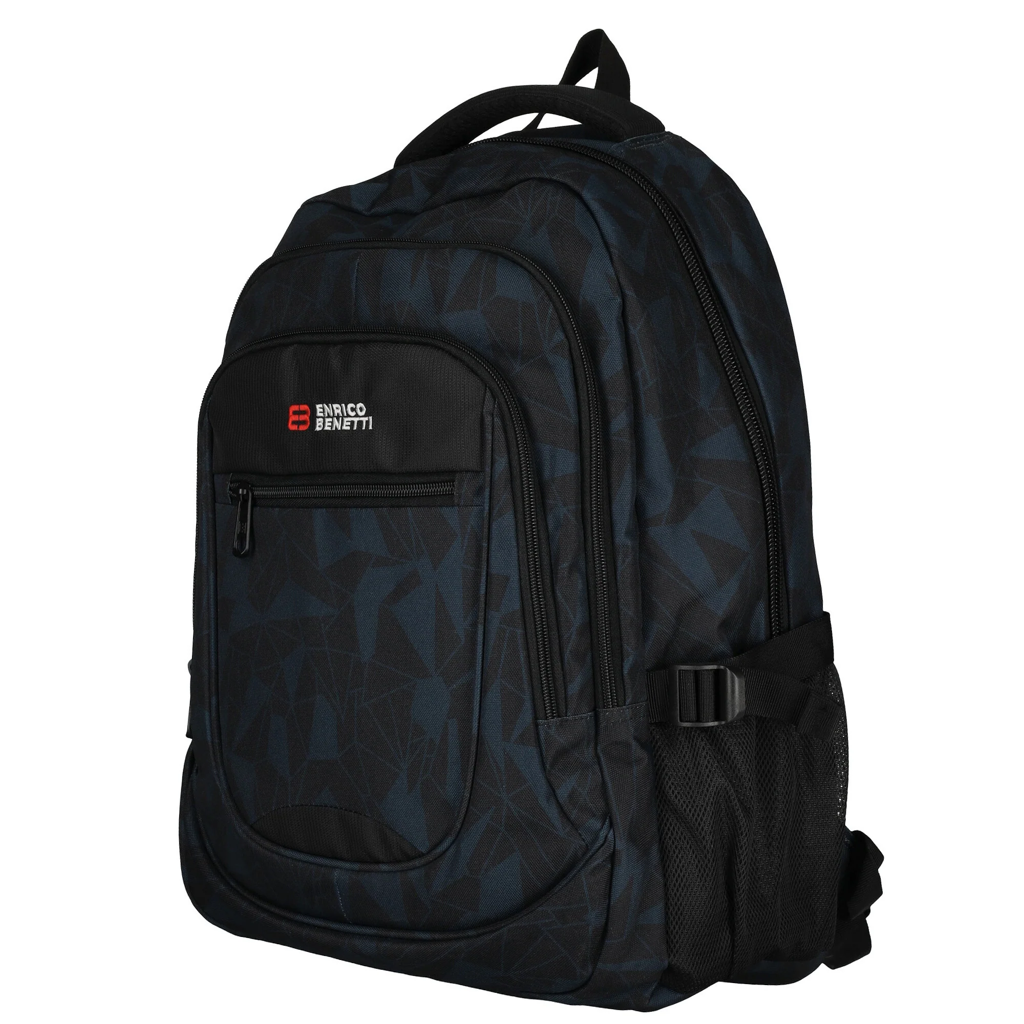 98-62038-622 Lederwaren Rugtas Middel 17 Enrico Benetti 62038-622 Zwart Combi (1059) - Afbeelding 5