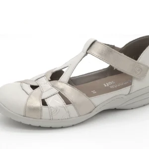 113-11-005 Dames Bandschoenen Mode Remonte R7601-81 Lichtbeige Wijdte H (3536)