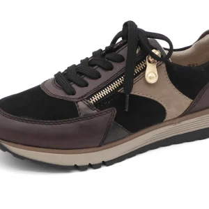 133-29-002 Dames Veterschoenen  Sneaker Rieker 49010-25 Donkerbruin Wijdte H (3315)