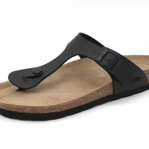 164-99-003 Dames Open Slippers Teenslippers Rohde 5628-90 Zwart  (3203)