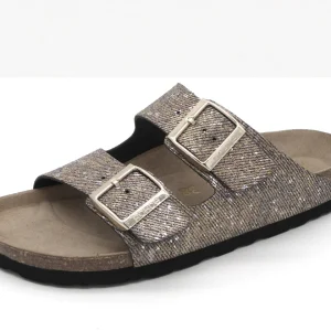 162-19-001 Dames Open Slippers Sportief Rohde 5641-83 Donkerbeige (3585)