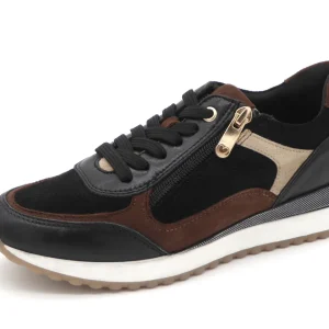 133-91-015 Dames Veterschoenen Sneaker Marco Tozzi 23719-098 Zwart Combi (3363)