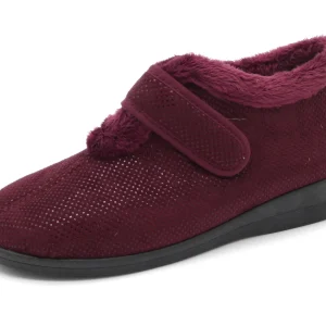 192-39-003 Dames Pantoffel-Gesloten Ongevoerd Neles 37801-4 Donkerrood  (3467)