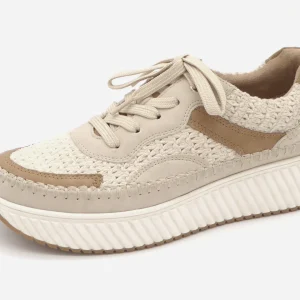 133-15-003 Dames Veterschoenen  Sneaker Marco Tozzi 23733-402 Middenbeige  (2538)