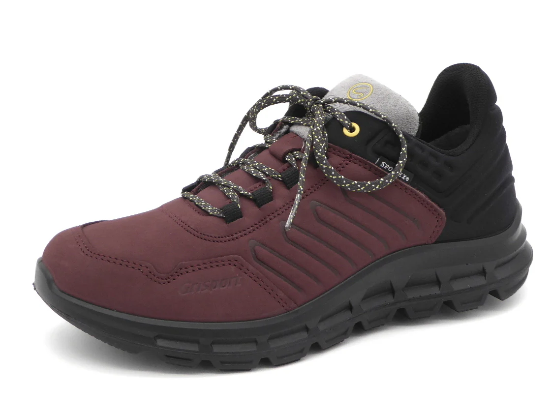 139-39-003 Dames Veterschoenen Wandelschoen Grisport Street Low 44421-119 Donkerrood (2787) - Afbeelding 2