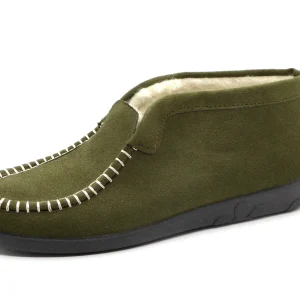 193-69-001 Dames Pantoffel-Gesloten Gevoerd Rohde 2236-61 Donkergroen  (861)