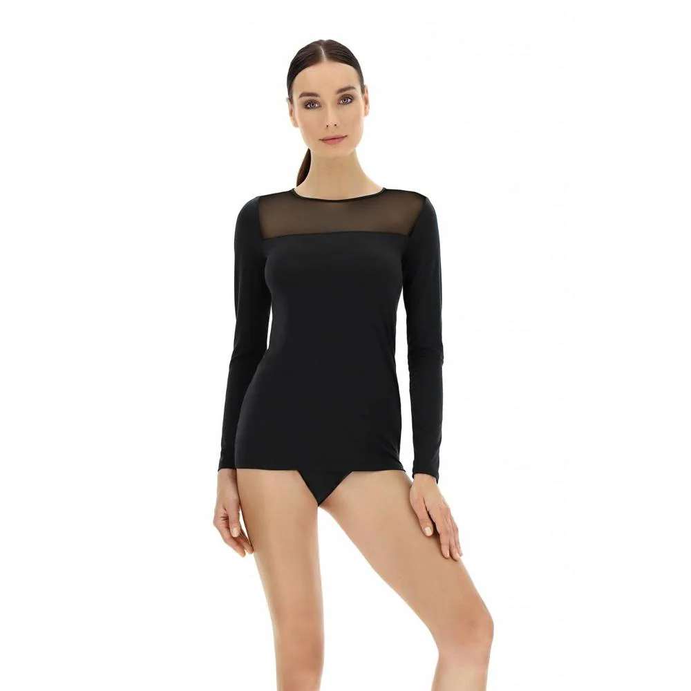 PERFECT LINE T-Shirt Long Sleeve Carre Tulle VOBT01595 - Afbeelding 3