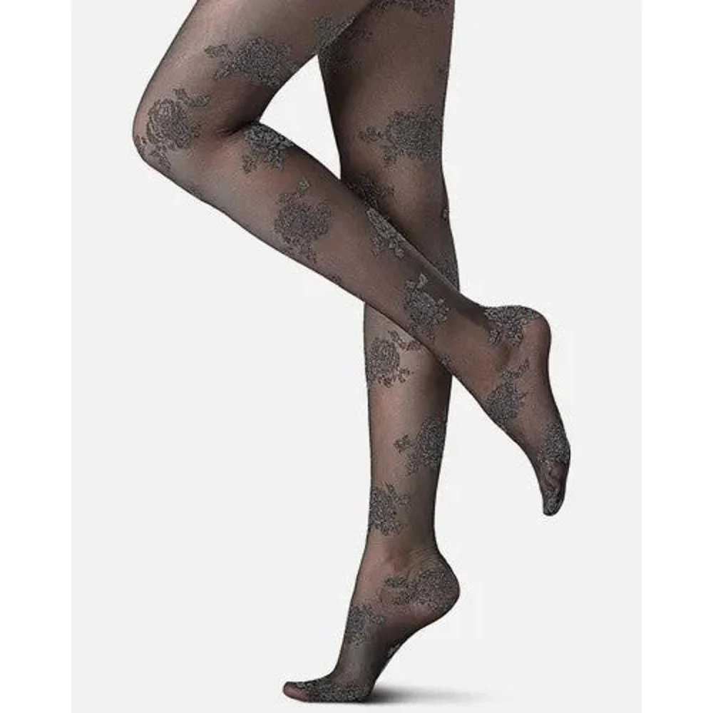 SILVER ROSE tights holiday fashion VOBC65989 - Afbeelding 3