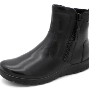 172-99-028 Dames Hoge Schoenen Boot Plat Ecco Babett 215573-11001 Zwart (2043)