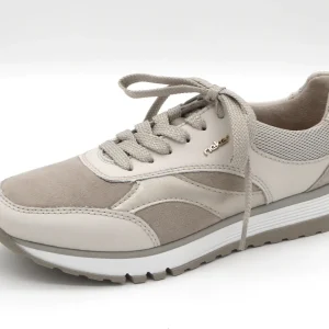 133-15-010 Dames Veterschoenen  Sneaker Rieker 49006-60 Middenbeige Wijdte H (3552)