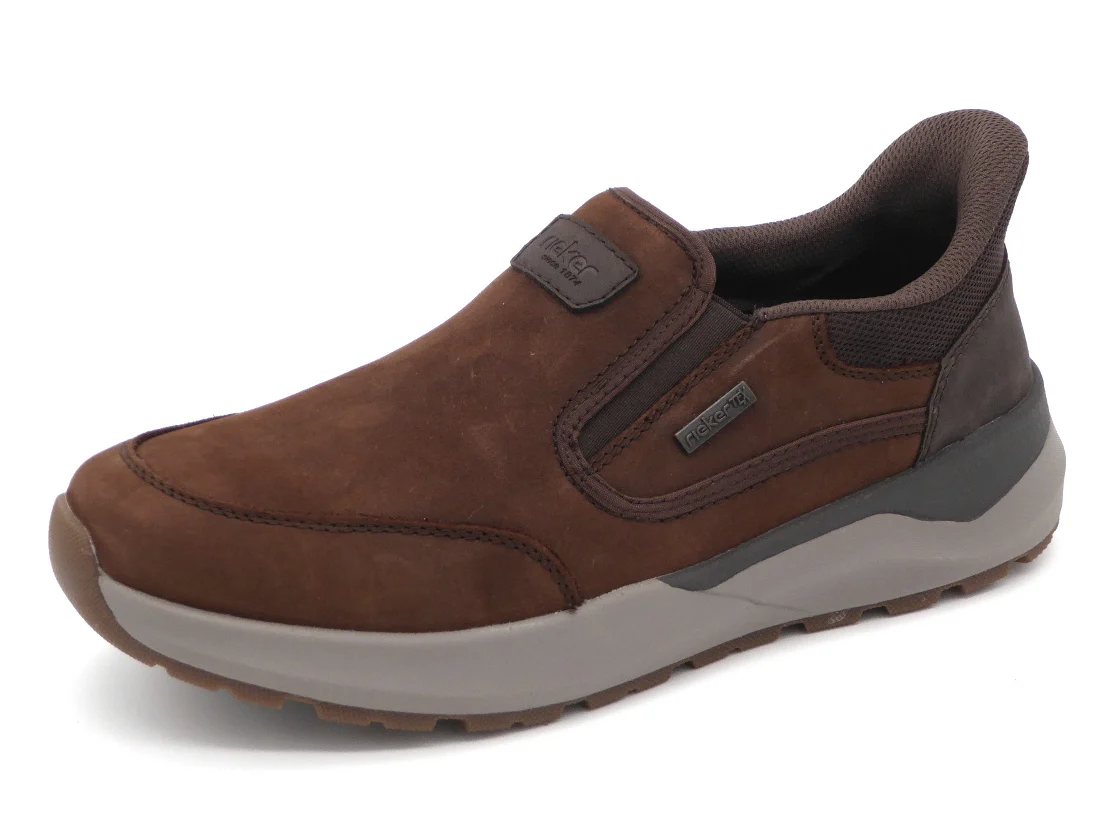 242-29-010 Heren Instappers Sportief Rieker 06052-22 Donkerbruin Wijdte H (3324)