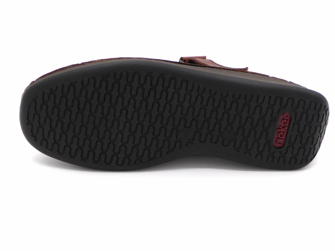 212-25-002 Heren Bandschoen Sportief Rieker 05284-24 Middenbruin Wijdte H (2584) - Afbeelding 5