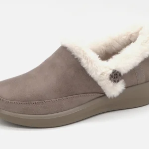 192-19-006 Dames Pantoffel-Gesloten Ongevoerd Skechers Slip-Ins Cozy Escape 168114 TPE Donkerbeige  (3440)