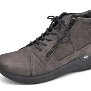 172-89-004 Dames Hoge Schoenen Boot Plat Wolky Why 0660611-301 Donkergrijs  (2834)