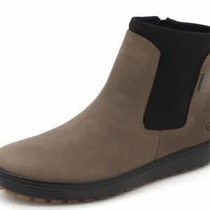 172-19-007 Dames Hoge Schoenen Boot Plat Ecco Soft 7 Tred 450463-02559 Donkerbeige (3380)