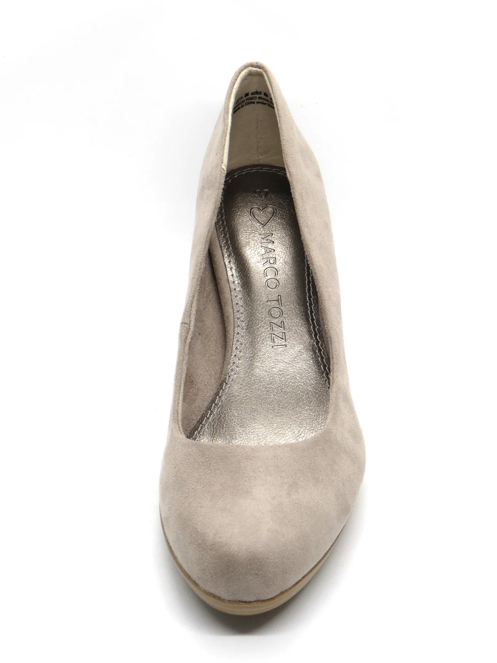 101-19-001 Dames Hakschoenen Pumps Marco Tozzi 22411-341 Donkerbeige (480) - Afbeelding 4