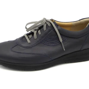 131-79-013 Dames Veterschoenen  Comfort Durea 6127-474-4008 Donkerblauw Wijdte G (2282)