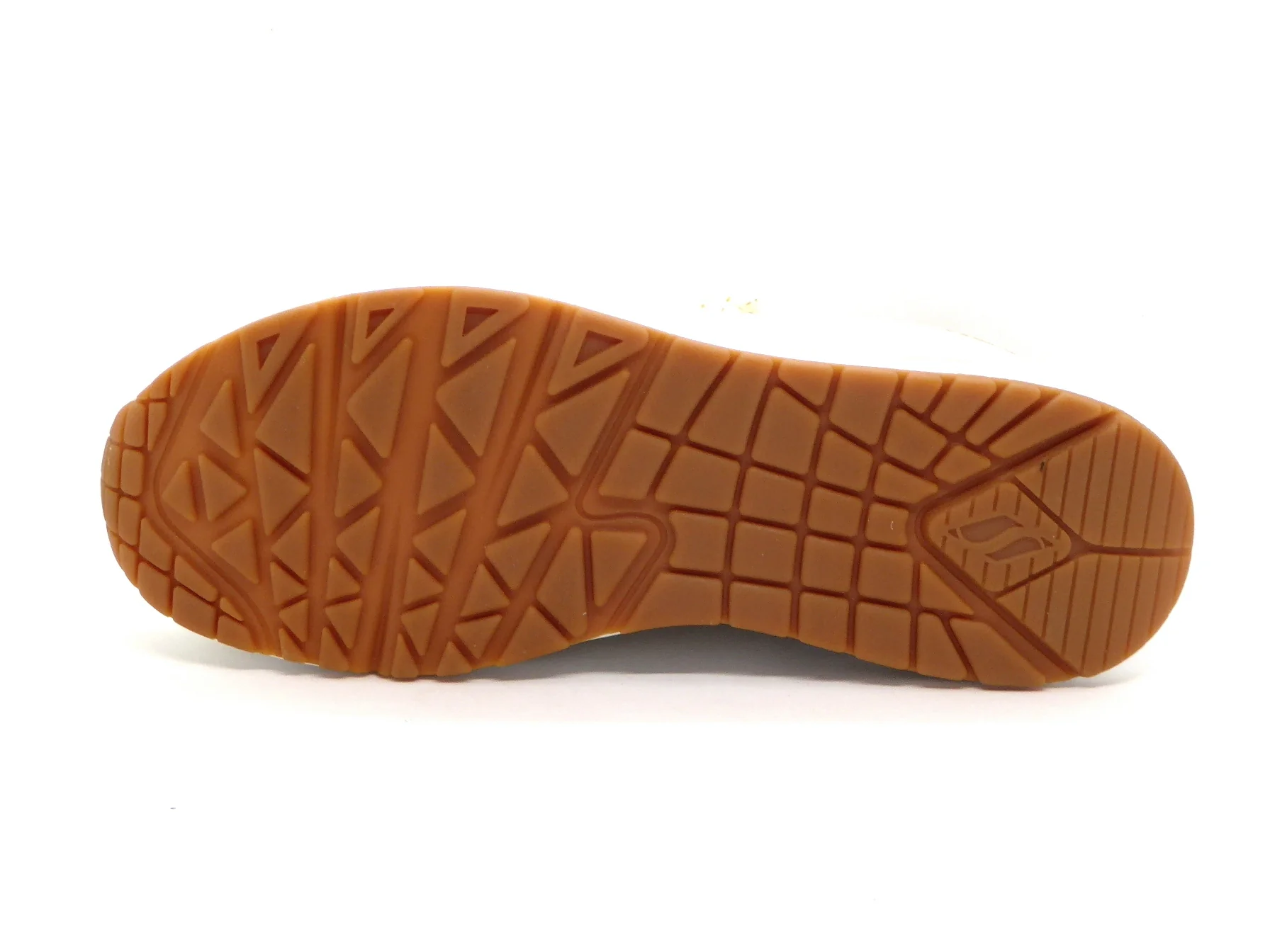 132-11-005 Dames Veterschoenen Sportief Skechers Uno Layover 155356 OFWT Lichtbeige (2389) - Afbeelding 5