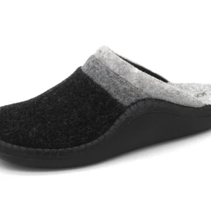 182-89-011 Dames Pantoffel-Muilen Ongevoerd Josef Seibel 54706-152 Monaco 06 Donkergrijs  (3405)