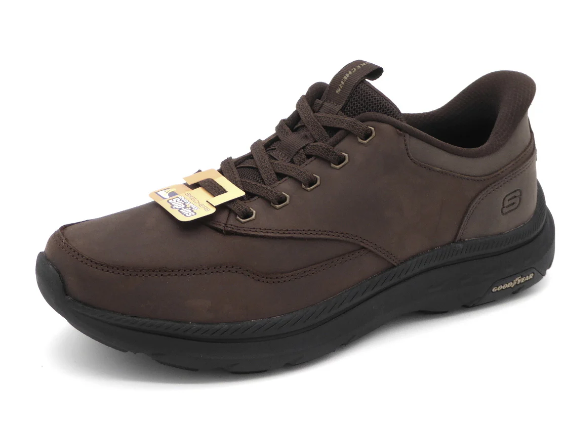 242-29-009 Heren Instappers Sportief Skechers Slip-Ins Pollard Brax 205338 COC Donkerbruin (3452)