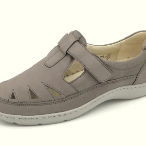 111-89-002 Dames Bandschoenen Comfort Waldlaufer 496510-191-088 Donkergrijs Wijdte H (2497)