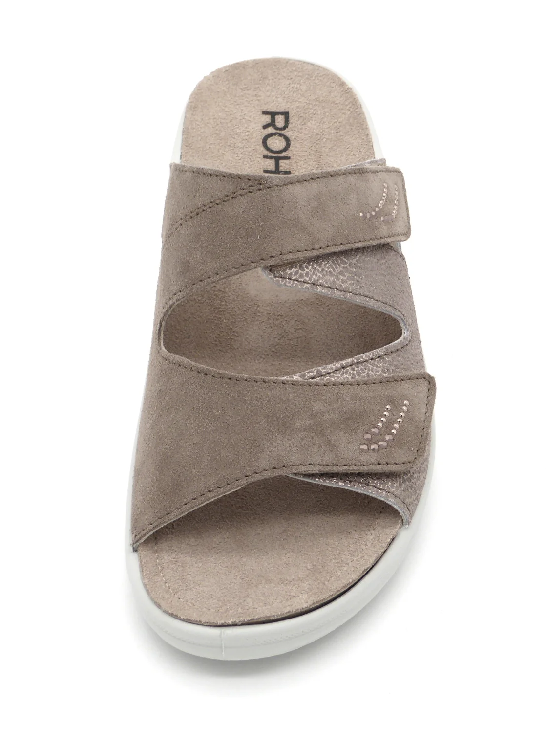 161-19-002 Dames Open Slippers Comfort Rohde 5729-77 Donkerbeige (3573) - Afbeelding 4