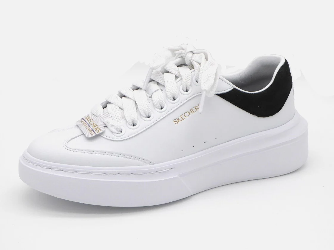 132-01-012 Dames Veterschoenen Sportief Skechers Cordova Classic Best Behavior 185060 WBK Wit (3246)