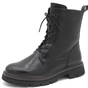 172-99-042 Dames Hoge Schoenen Boot Plat Marco Tozzi 25207-001 Zwart (2726)