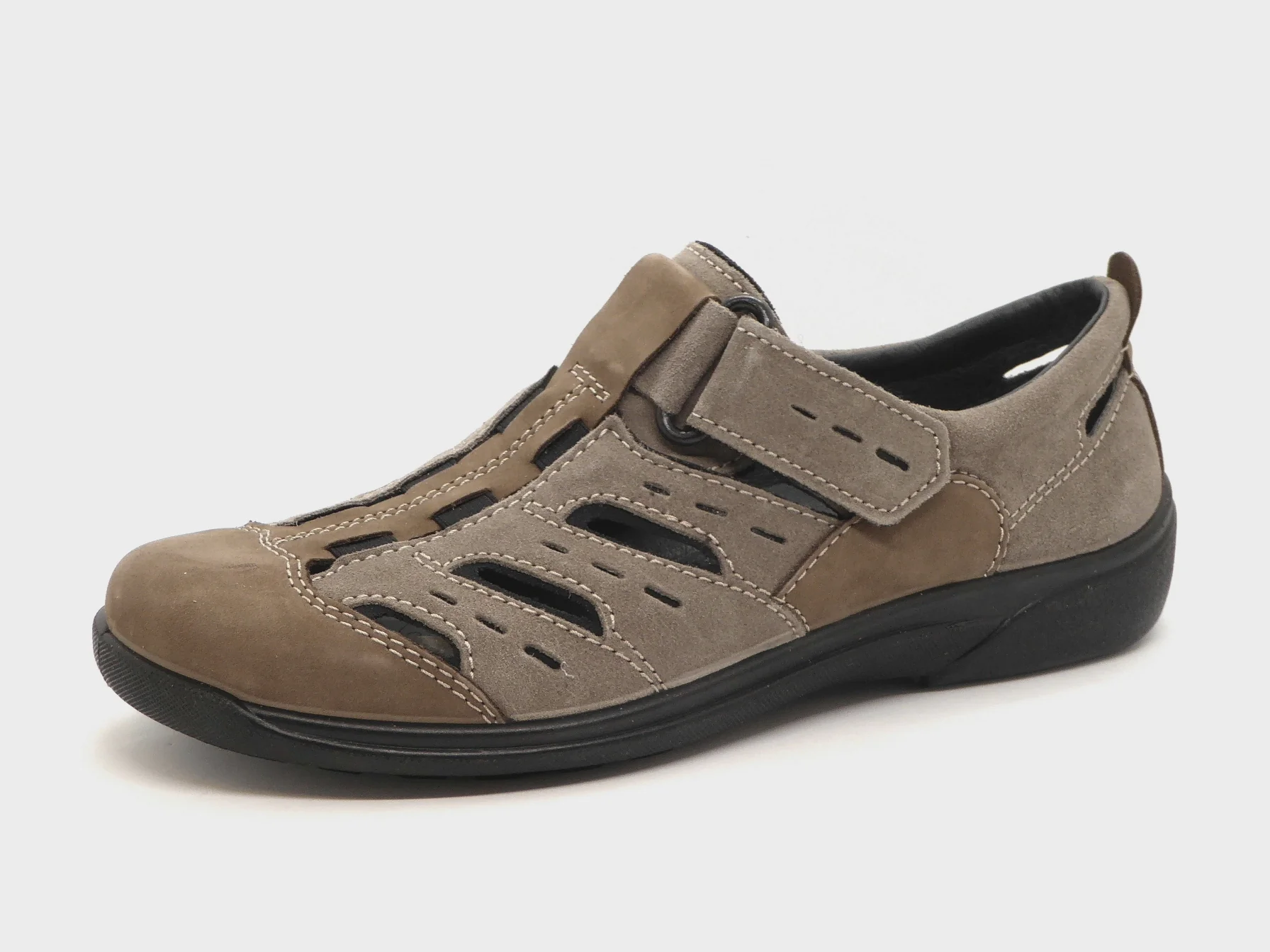 212-19-001 Heren Bandschoen Sportief Rohde 1235-17 Donkerbeige (2428)