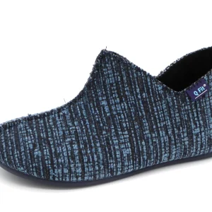 192-75-002 Dames Pantoffel-Gesloten Ongevoerd Q-Fit Madrid 3300.2.028 Middenblauw  (1965)