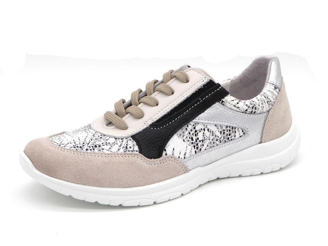 131-15-007 Dames Veterschoenen Comfort Sens 1427-11085-006 Middenbeige Wijdte H (3212)