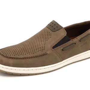 242-19-002 Heren Instappers Sportief Rieker 18266-26 Donkerbeige  (2587)