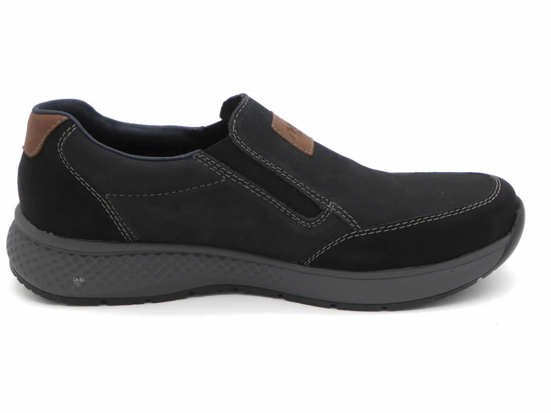 242-79-012 Heren Instappers Sportief Rieker B7654-02 Donkerblauw (3325) - Afbeelding 3