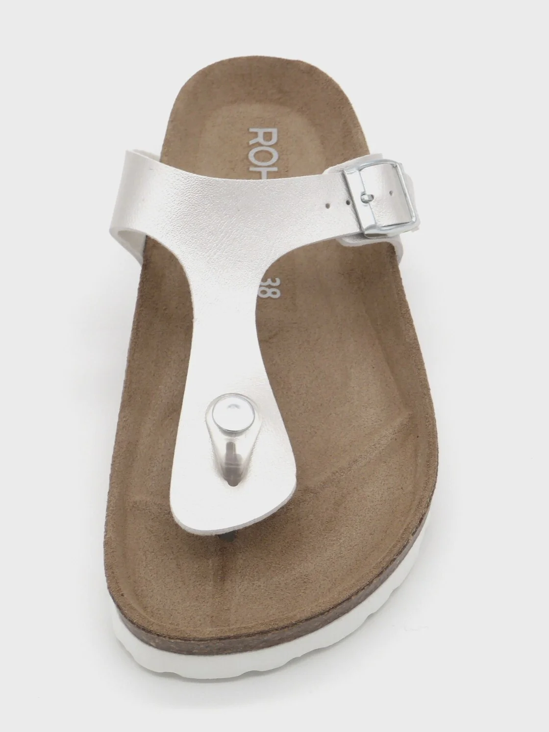 164-11-001 Dames Open Slippers Teenslippers Rohde 5600-01 Lichtbeige (3591) - Afbeelding 4